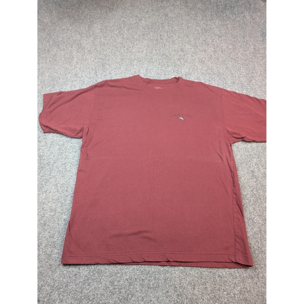 Tommy Bahama Relax Shirt Mens Large Red Twelve Days Of Christmas Graphic Tee